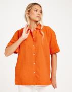 JJXX - Oransje - Jxliva Oversized Ss Shirt Wvn