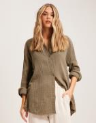 Only - Grønn - Onlthyra Oversized Shirt Noos Wvn