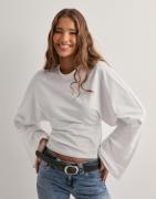 Nelly - Hvit - Wide Sleeve LS Top
