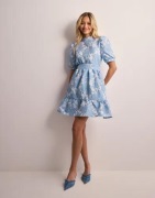 Vero Moda - Blå - Vmsulle Ss Short Dress Wvn Ce