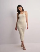 Vero Moda - Beige - Vmjuniper Sl O-Neck 7/8 Knit Dress