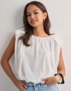 Vero Moda - Hvit - Vmsimone O-Neck Ballon Top Jrs Exp