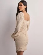 Nelly - Beige - Little Ruched Dress