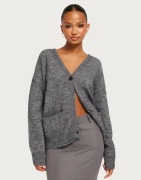 OBJECT - Grå - Objminna L/S Knit Cardigan Noos