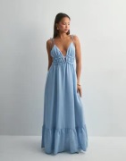 Nelly - Blå - Tied Summer Dress