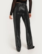 Pieces - Svart - Pcsiddy Hw Straight Pants