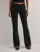 Nelly - Svart - Glitter Flare Pants