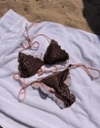 Nelly - Multi/Mønstrete - Frilled Contrast Bikini Top