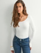 Vero Moda - Hvit - Vmmaxi My Ls Soft Long U-Neck Noos