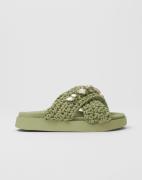 Inuikii - Grønn - Slipper Woven Stones