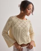 Vero Moda - Hvit - Vmginger 3/4 Boatneck Pullover Ga N
