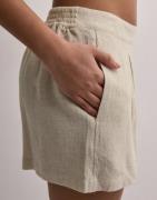 Nelly - Beige - Flowy Linen Shorts
