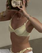 Nelly - Gul - Frill Check Bikini Bra