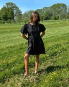 Nelly - Svart - Bow Puff Sleeve Dress