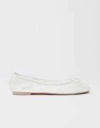 Nelly - Hvit - Rounded Lace Ballerina