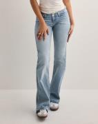 Nelly - Blå - No Waist Bootcut Jeans