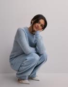 Selected Femme - Rosa - Slflulu Ls Knit O-Neck B Noos