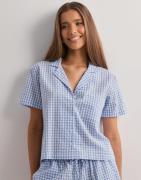 Hunkemöller - Blå - Jacket Ss Seersucker Check