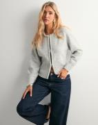 Neo Noir - Grå - Lilly Pearl Knit Cardigan