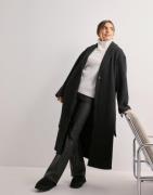 OBJECT - Svart - Objpisa Long Coat Noos