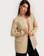 Vero Moda - Beige - Vmcarmen Ls Loose Blazer Noos