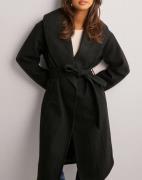 Vero Moda - Svart - Vmanne Bergen Coat Lcs
