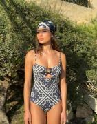 Malina - Multi/Mønstrete - Mandy bamboo-ring bandeau swimsuit