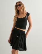 Only - Svart - Onlibiza Life Short Skirt Wvn Noos