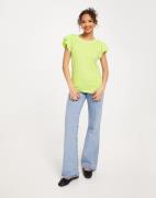 Selected Femme - Grønn - Slfcamila Ss Ruffle Tee