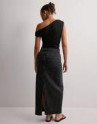 OBJECT - Svart - Objellen Mw Long Denim Skirt Noos