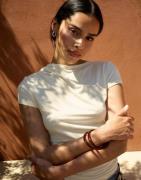 Nelly - Beige - Soft Drape Tee