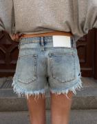 One Teaspoon - Blå - Dukes Low Waist Denim Short