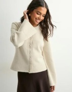 Neo Noir - Hvit - Mixie Knit Cardigan