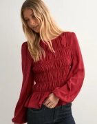 Nelly - Rød - My Best Smock Blouse