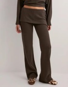 Nelly - Brun - Effortless Knit Overlay Pants