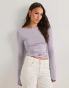 Nelly - Lilla - Ultra Soft Boat Neck Top