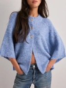 Neo Noir - Blå - Benuta Fluffy Knit Cardigan