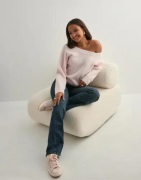 Nelly - Rosa - Wide Neck Knit Sweater