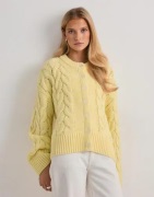 Vero Moda - Gul - Vmsvea Thea Ls O-Neck Cable Cardiga