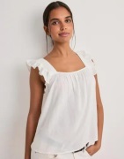 Pieces - Hvit - Pcpia Sl Top Wvn Noos