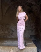 Nelly - Multi/Mønstrete - Cute Sheer Maxi Skirt