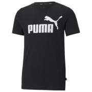 PUMA T-Skjorte Essential Logo Tee - Sort Barn