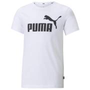PUMA T-Skjorte Essential Logo Tee - Hvit Barn