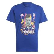 adidas T-Skjorte Pogba Graphic - Blå Barn