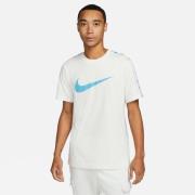 Nike T-Skjorte NSW Repeat Sportswear - Hvit/Blå