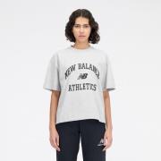 New Balance T-Skjorte Athletics Varsity Boxy - Grå Dame