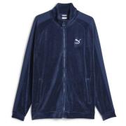 T7 Velour Track Jacket Persian Blue