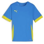 PUMA Trenings T-Skjorte teamGOAL - Electric Blue Lemonade/Gul Barn