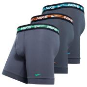 Nike Boxer Brief 3-PK - Grå/Turkis Oransje/Grønn