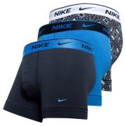 Nike Boksere Everyday Cotton Stretch 3-PK - Blå/Sort/Hvit